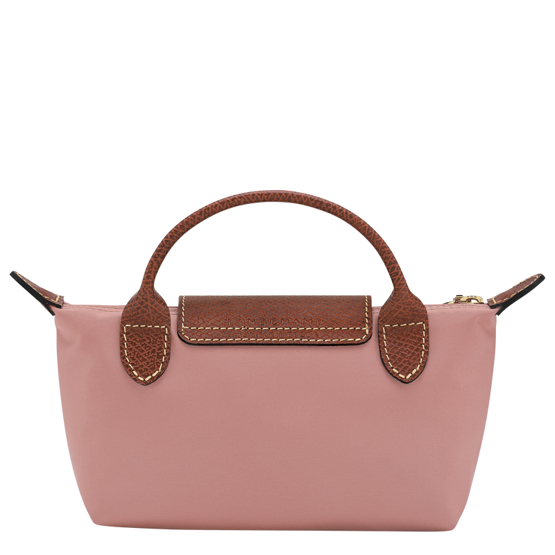Le Pliage Original Pouch with handle , Pink Tea - Recycled canvas  - View 4 of  6