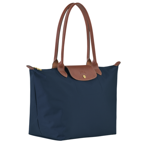 Le Pliage Original L Tote bag , Navy - Recycled canvas - View 3 of  6