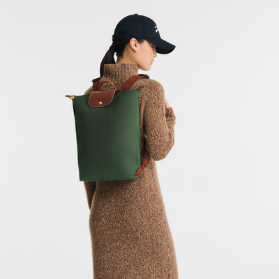 Le Pliage Original M Backpack , British Green - Canvas
