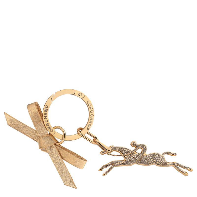 Key ring , Very pale gold - Leather  - View 1 of  1