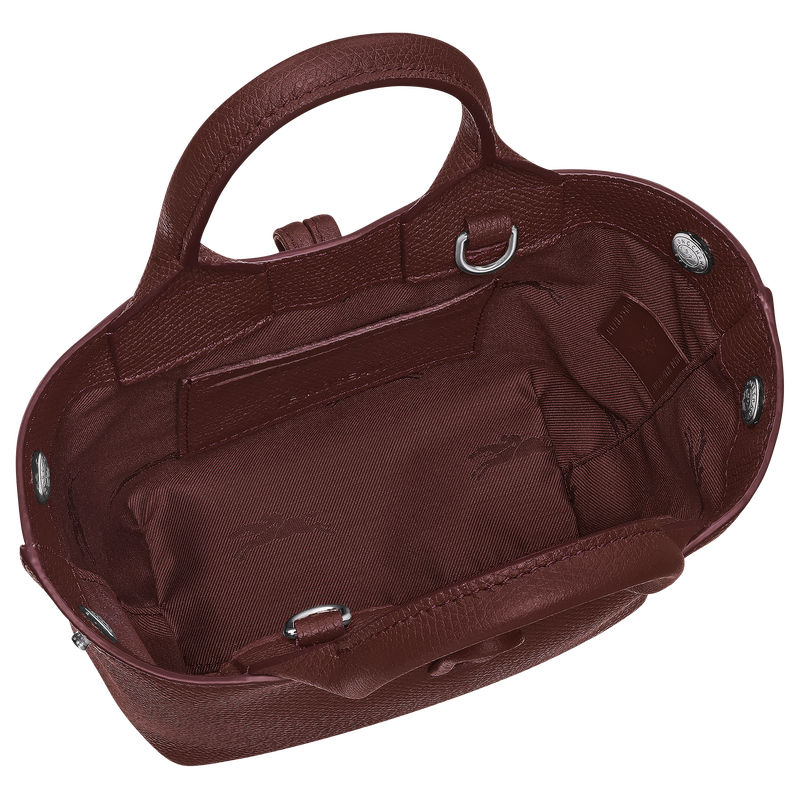 Le Roseau XS Handbag , Burgundy - Leather  - View 5 of  6