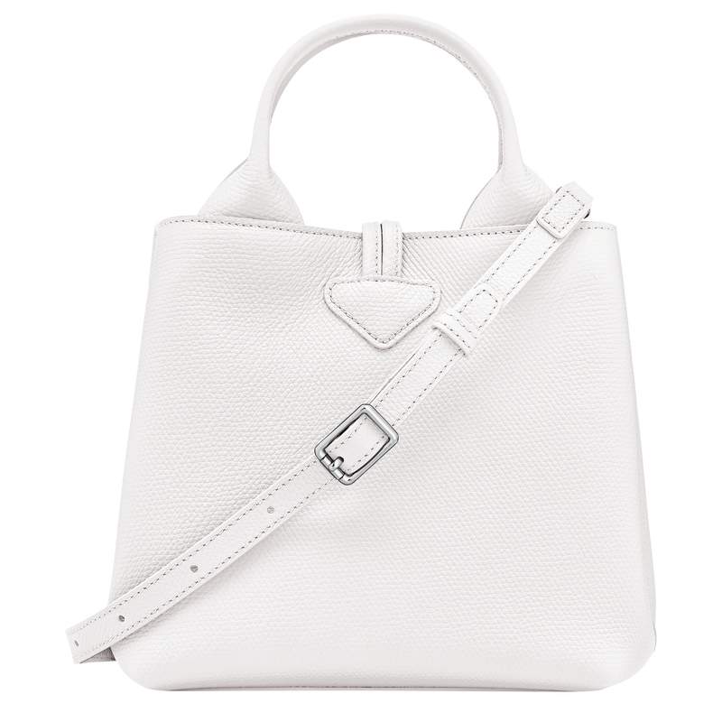 Le Roseau S Handbag , White - Leather  - View 4 of  6