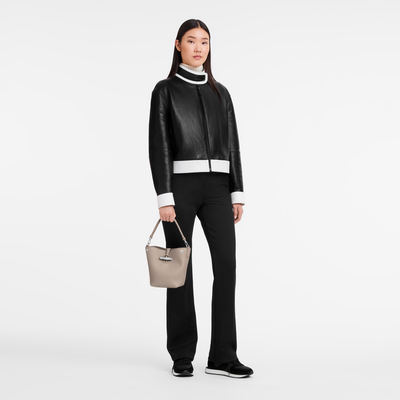 Le Roseau XS Bucket bag , Clay - Leather