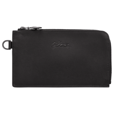 Le Pliage Xtra Pouch , Black - Leather