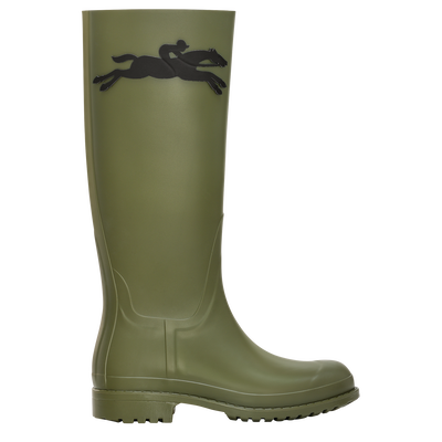 Cheval Longchamp Flat boots , Khaki - PVC