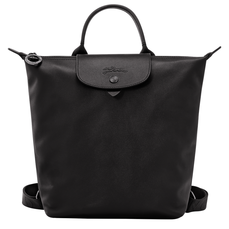 Longchamp black hotsell leather bag