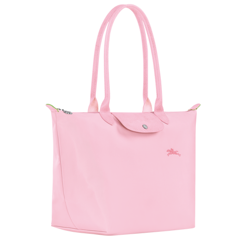 Le Pliage Green L Tote bag , Pink - Recycled canvas - View 2 of  5