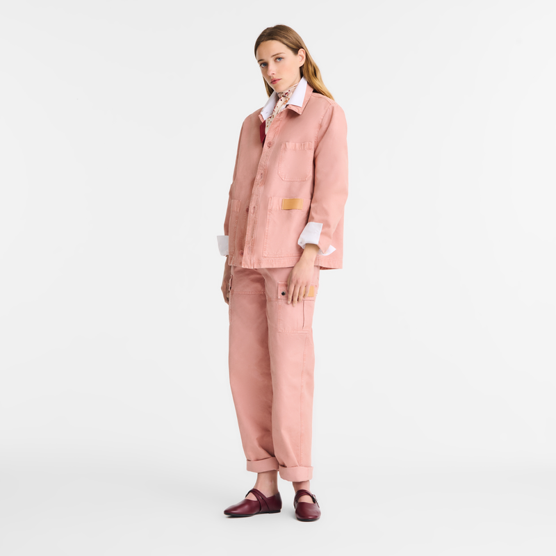 Jacket , Pink Tea - Overdyed cotton  - View 1 of  4
