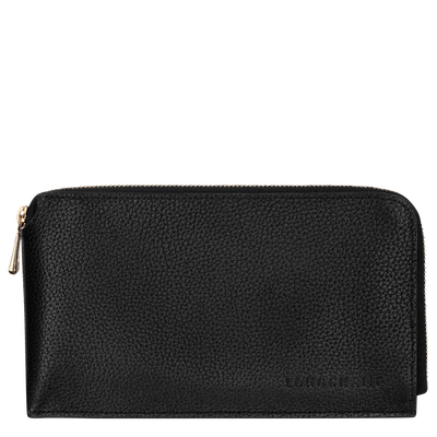 Le Foulonn&eacute; Pouch , Black - Leather