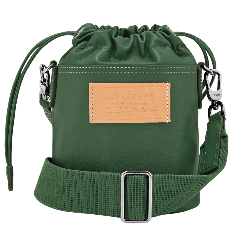Le Pliage Xtra XS Bucket bag , British Green - Leather  - View 4 of  6