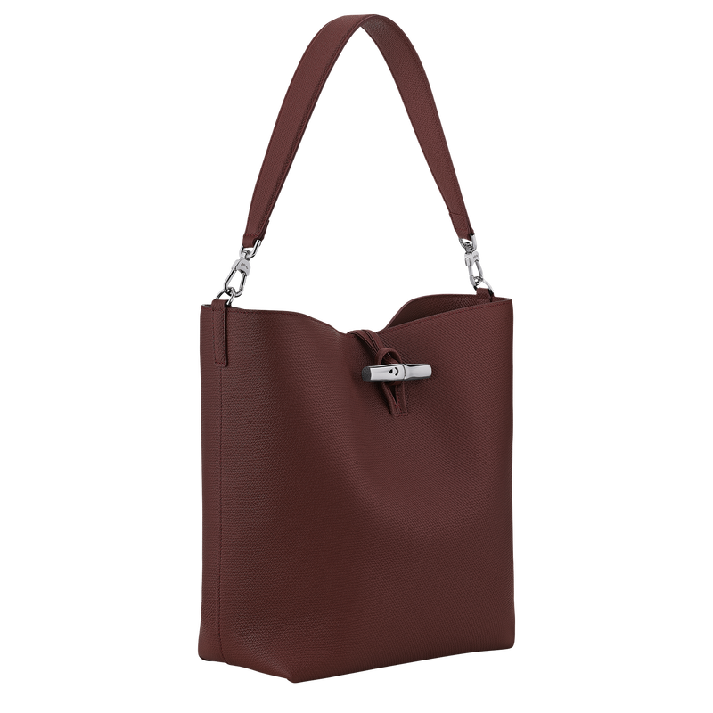 Le Roseau M Hobo bag , Burgundy - Leather  - View 2 of  5