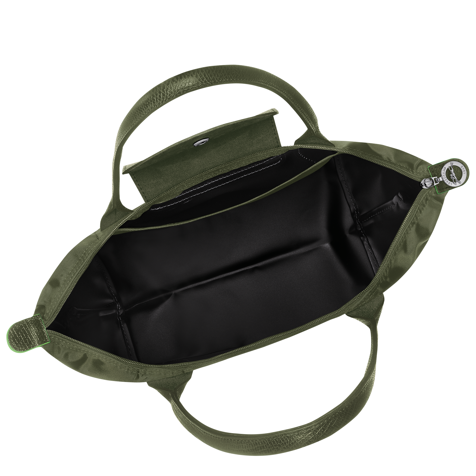 Tote bag M, Forest - View 5 of 
        6 - zoom in Le Pliage Green Tote bag M, Forest