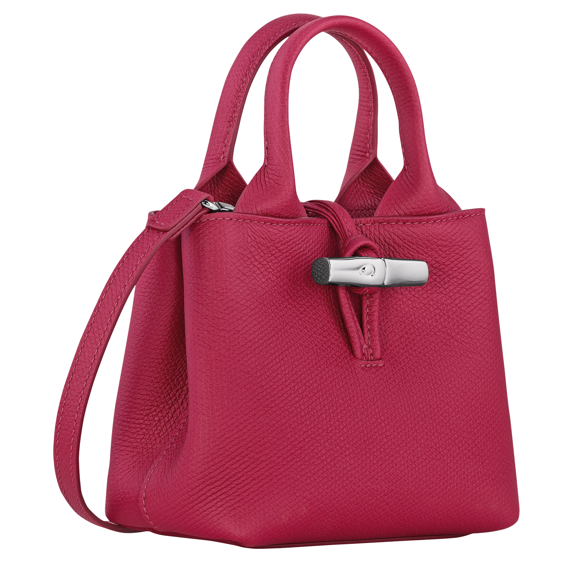 Handbag XS, Beetroot - View 3 of 
        7 - zoom in Le Roseau Handbag XS, Beetroot