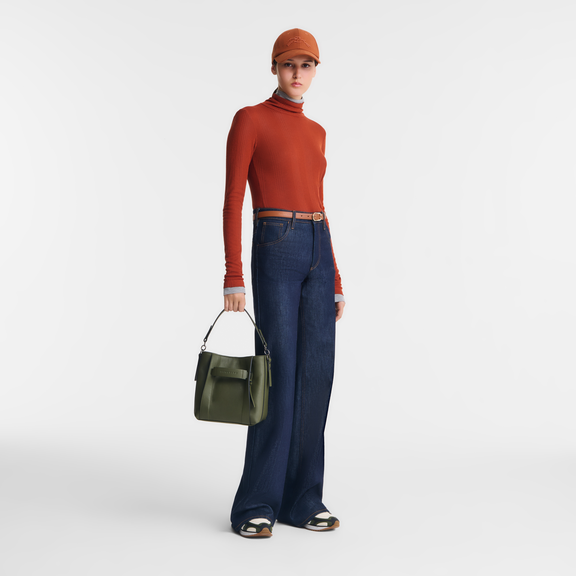 Longchamp 3D Crossbody bag S, Khaki