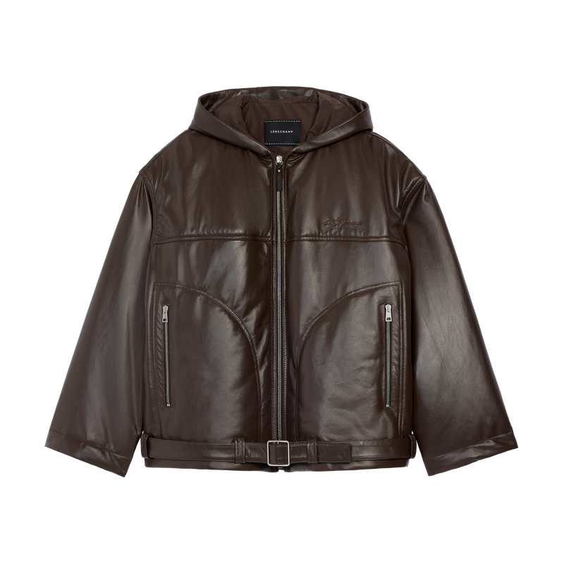 Jacket , Mocha - Leather  - View 1 of  4