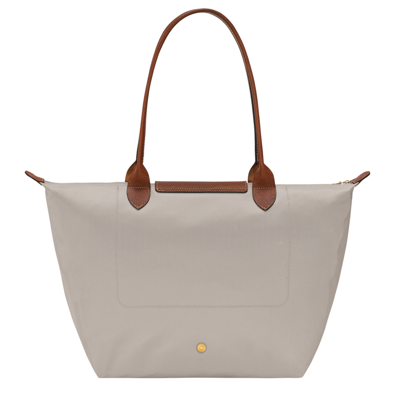 Le Pliage Original L Tote bag , Pebble - Recycled canvas  - View 3 of  6