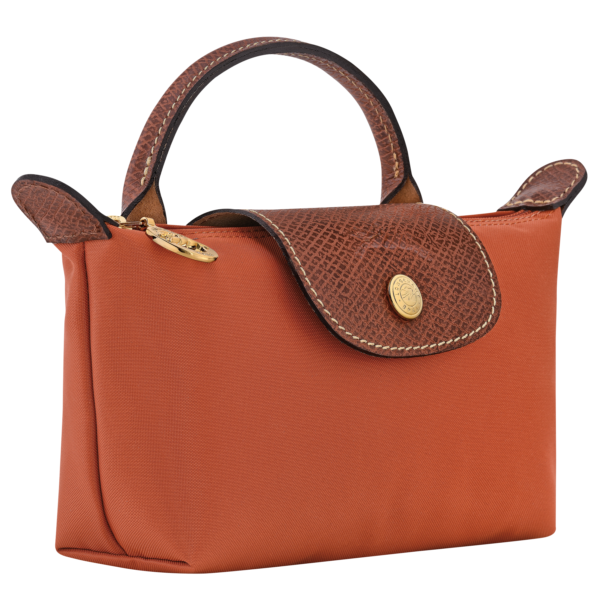 Pouch with handle, Brick - View 3 of
6 - zoom in Le Pliage Original Pouch with handle, Brick