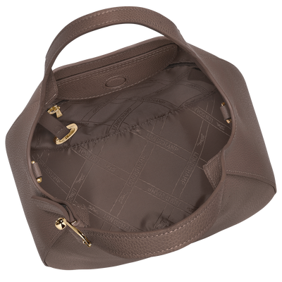 Le Foulonné Handbag S, Taupe