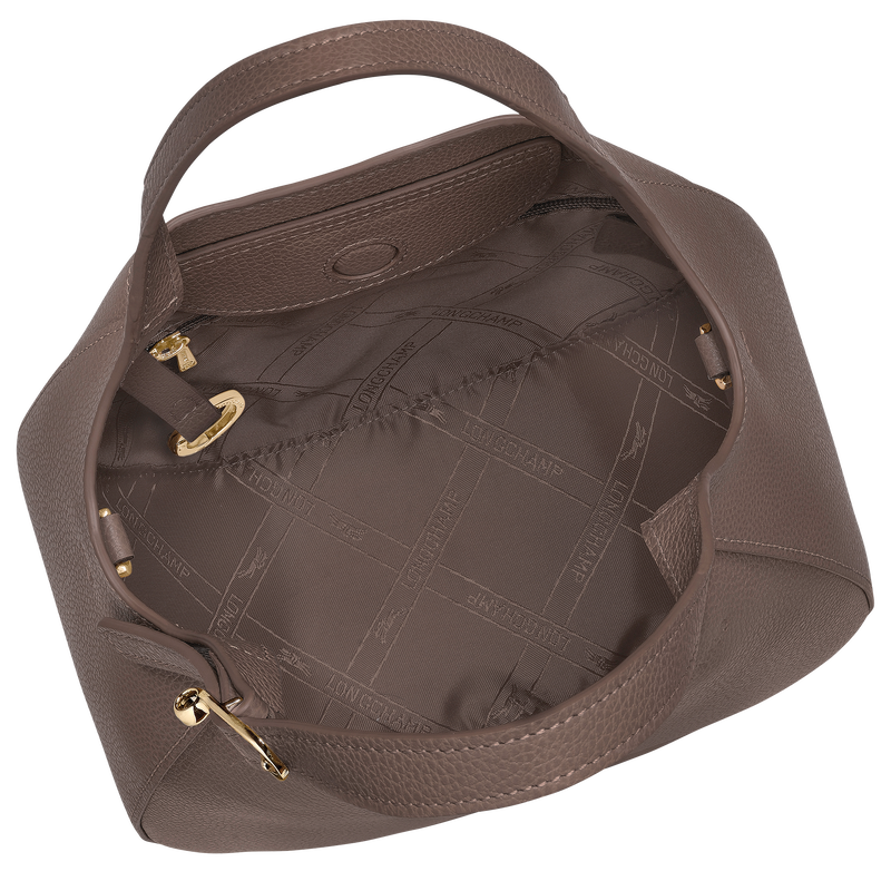 Le Foulonné S Handbag , Taupe - Leather  - View 6 of  7