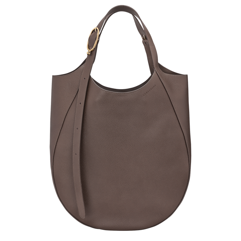 Le Foulonné XL Tote bag , Taupe - Leather  - View 1 of  6
