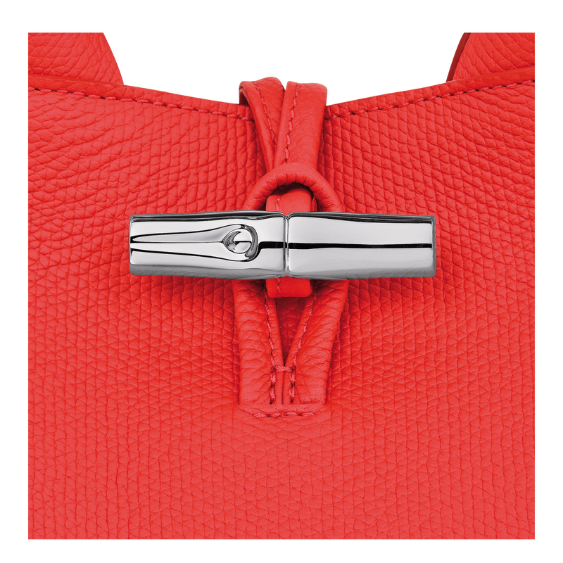 Le Roseau S Handbag , Vermilion - Leather  - View 7 of  7
