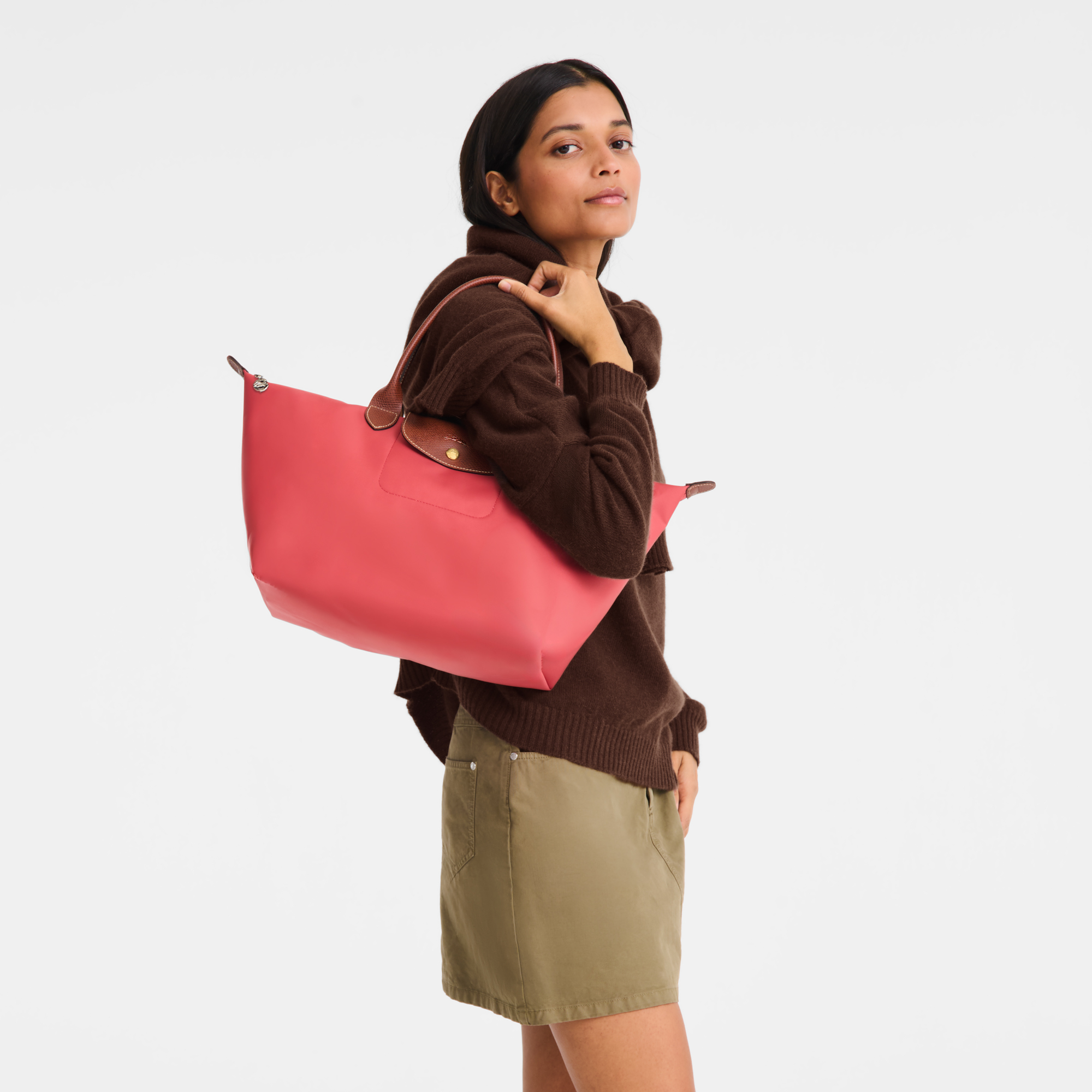 Le Pliage Original Handbag L, Strawberry
