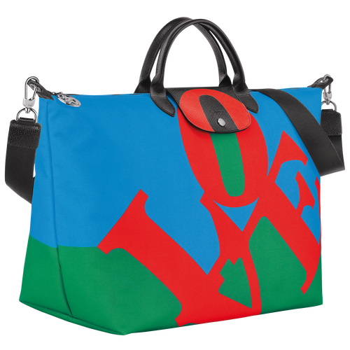 Longchamp x Robert Indiana Travel bag , Red - Canvas - View 3 of  6