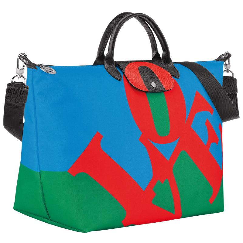 Longchamp x Robert Indiana Travel bag , Red - Canvas  - View 3 of  6
