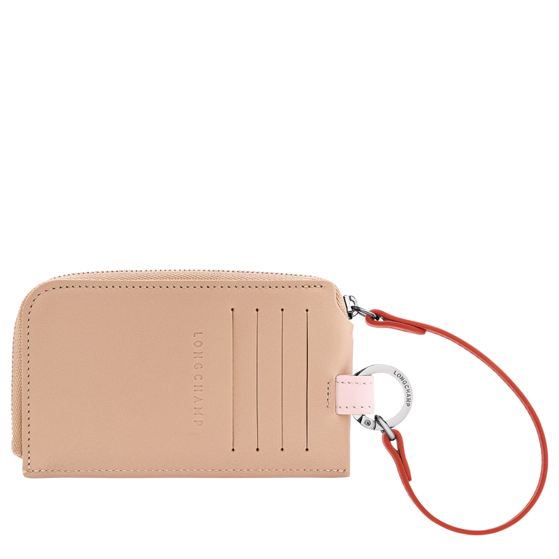 Le Pliage Collection Card holder , Beige - Leather  - View 2 of  2