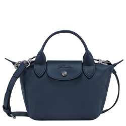 Le Pliage Xtra XS Handbag , Navy - Leather