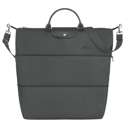 Le Pliage Green Travel bag expandable , Graphite - Recycled canvas