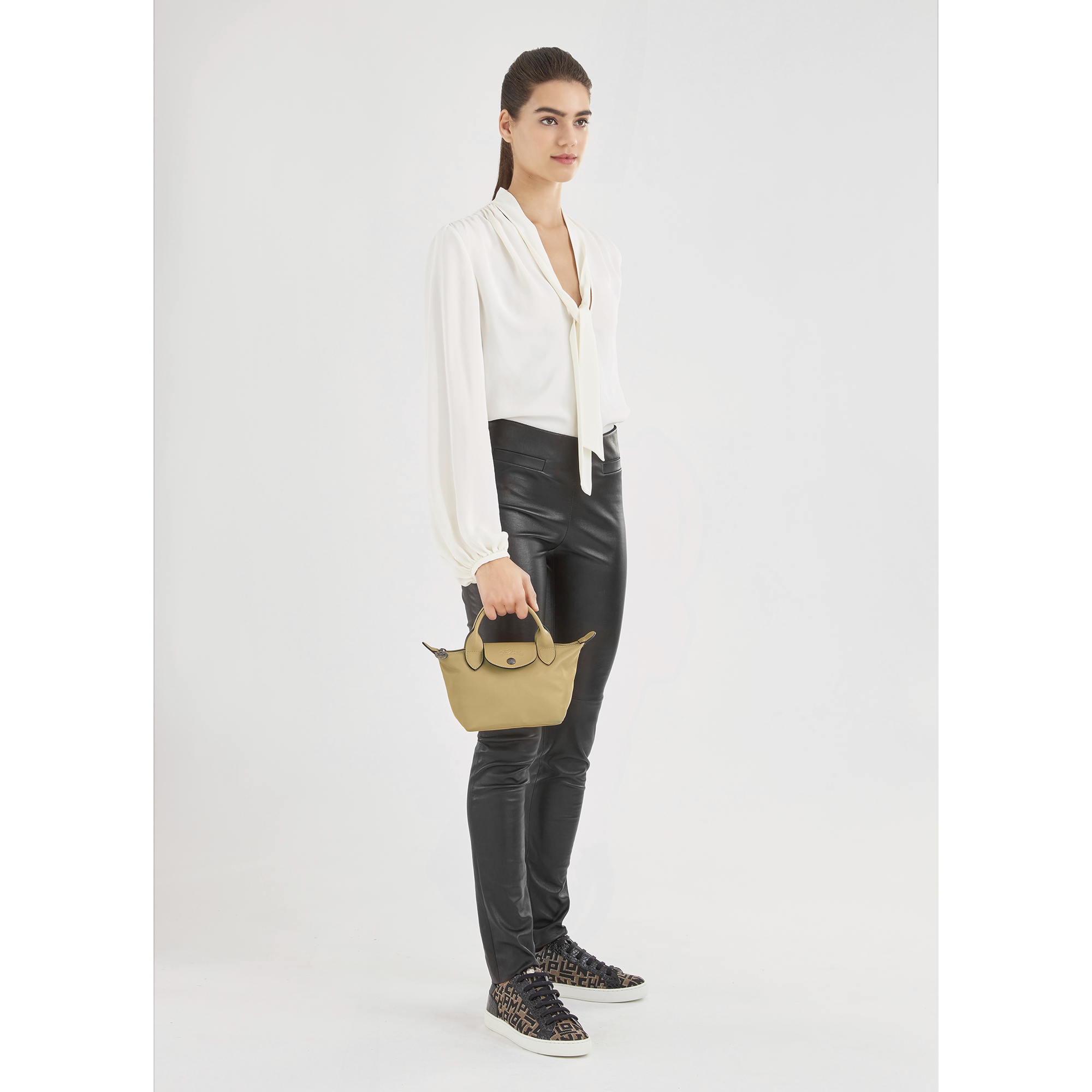Longchamp Le Pliage Cuir XS Leather Top-Handle Bag