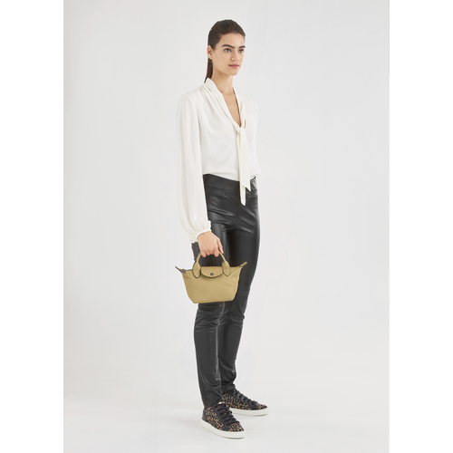 Longchamp, Bags, Longchamp Le Pliage Cuir Leather Handbag