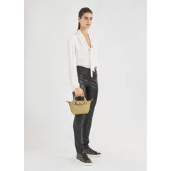 Le Pliage Cuir XS Top handle bag , Desert - Leather