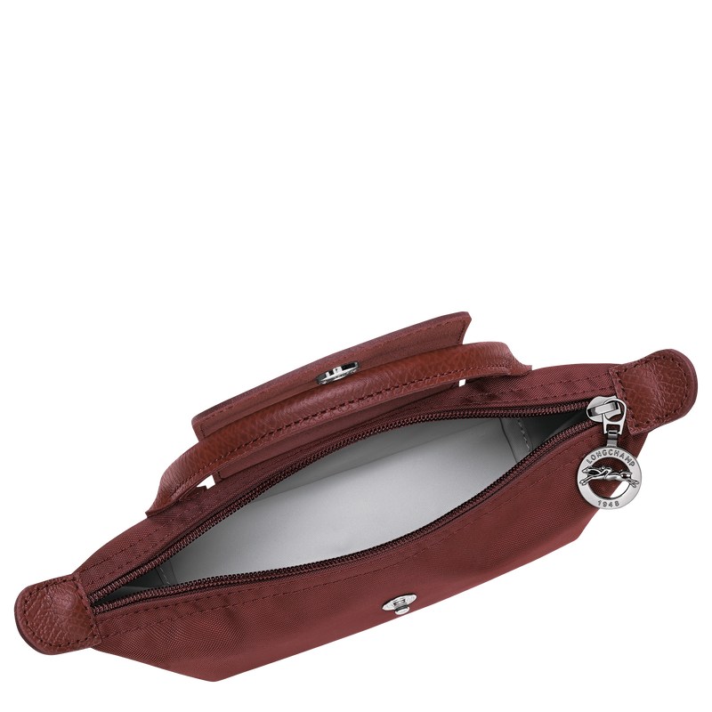 Le Pliage One Pouch , Burgundy - Canvas  - View 4 of  5