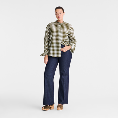 Shirt , Artichoke - Vichy jacquard