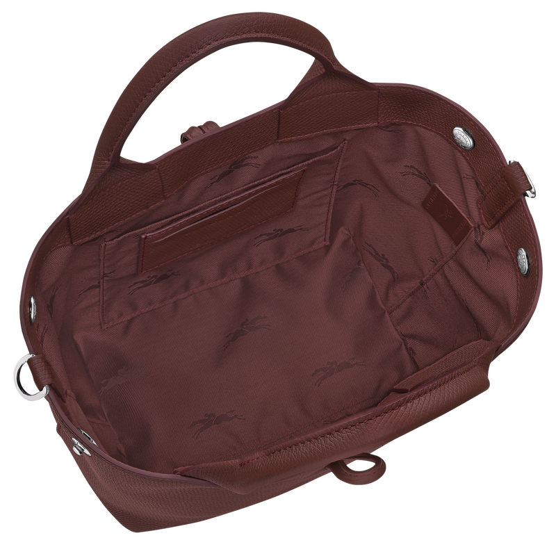 Le Roseau S Handbag , Burgundy - Leather  - View 5 of  6