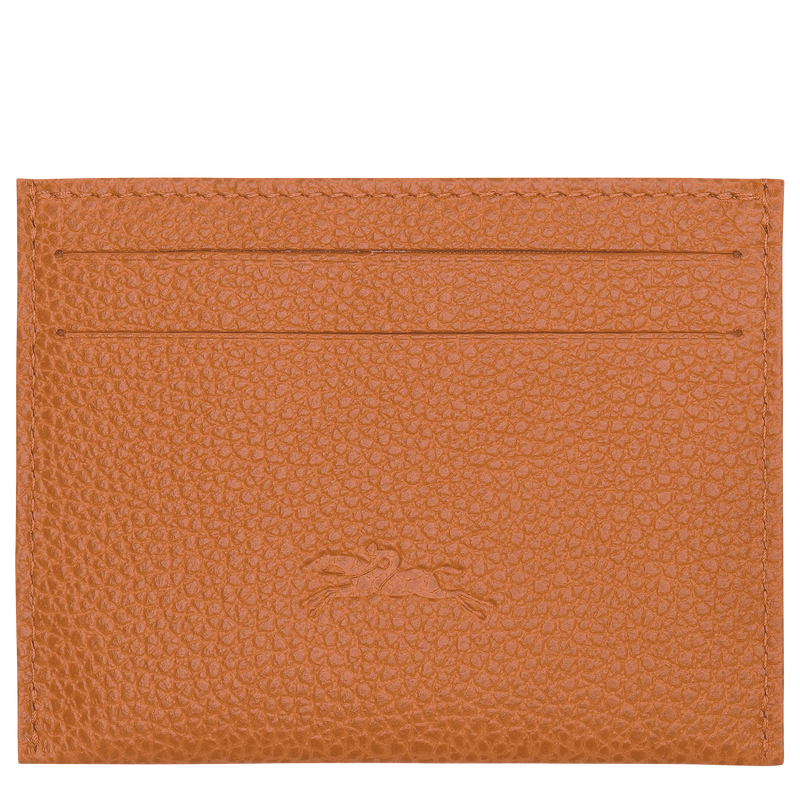 Le Foulonn&eacute; Card holder , Amber - Leather  - View 2 of  2