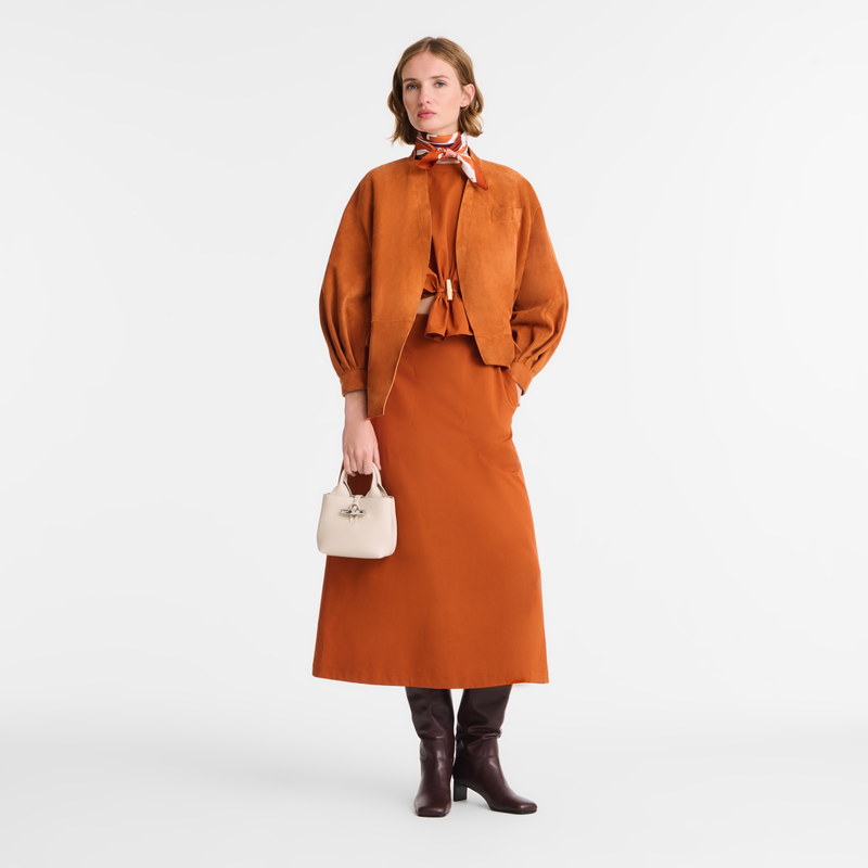 Le Roseau XS Handbag , Paper - Leather  - View 2 of  7