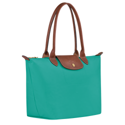 Le Pliage Original M Tote bag , Turquoise - Recycled canvas