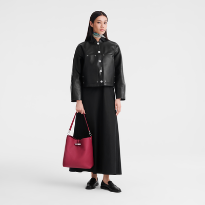 Le Roseau Shoulder bag M, Beetroot