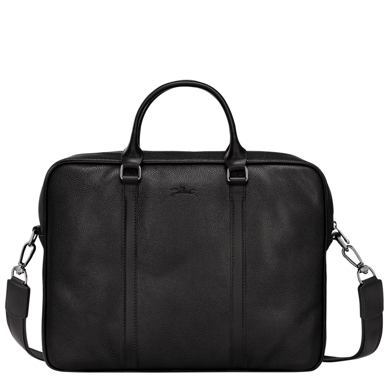 Le Foulonn&eacute; XS Briefcase , Black - Leather  - View 4 of  5