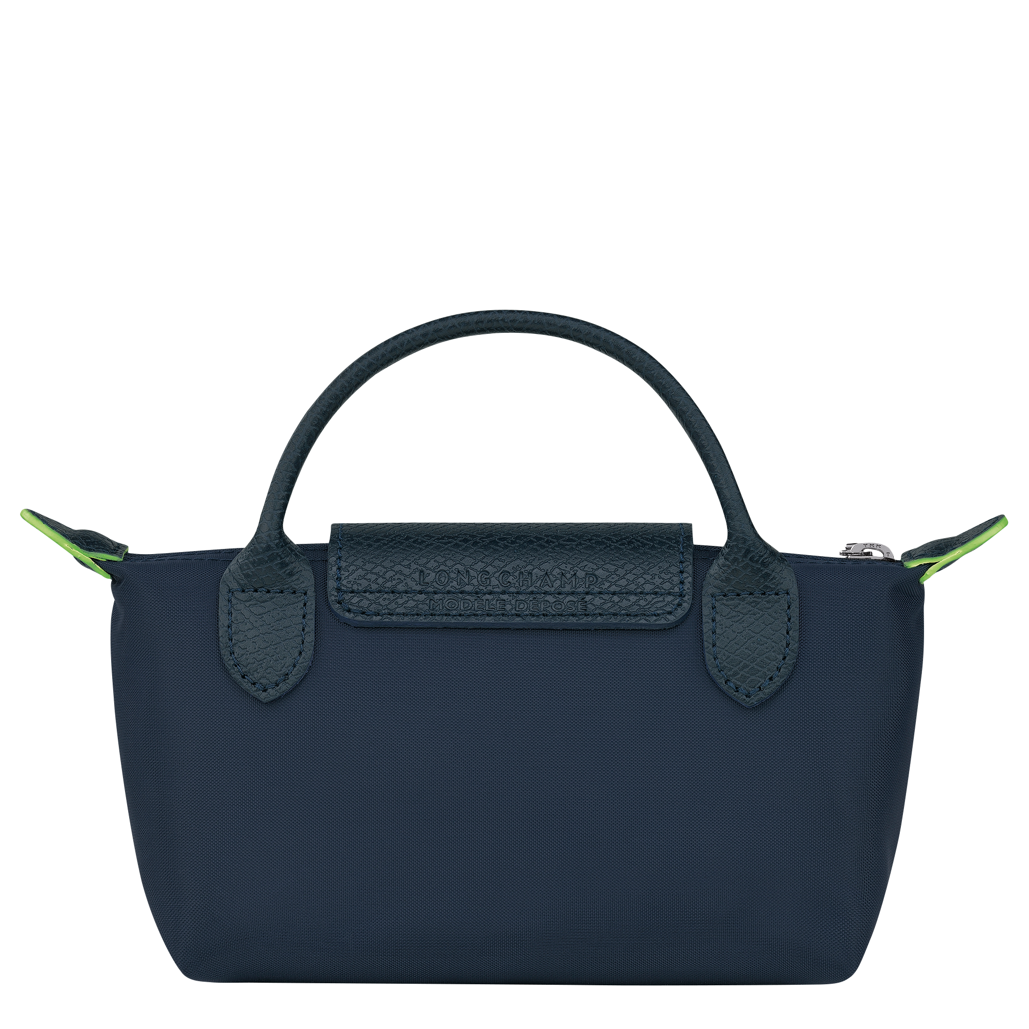 Le Pliage Green Pouch with handle Navy - Recycled canvas (34175919P68)