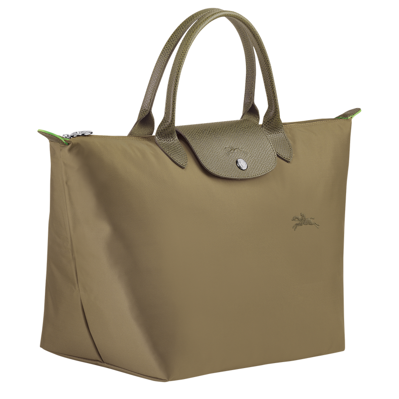 Le Pliage Green M Handbag , Artichoke - Recycled canvas  - View 3 of  7