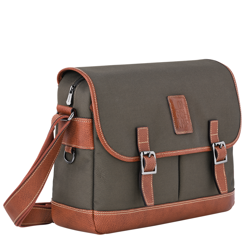 Boxford L Crossbody bag , Brown - Recycled canvas  - View 3 of  5