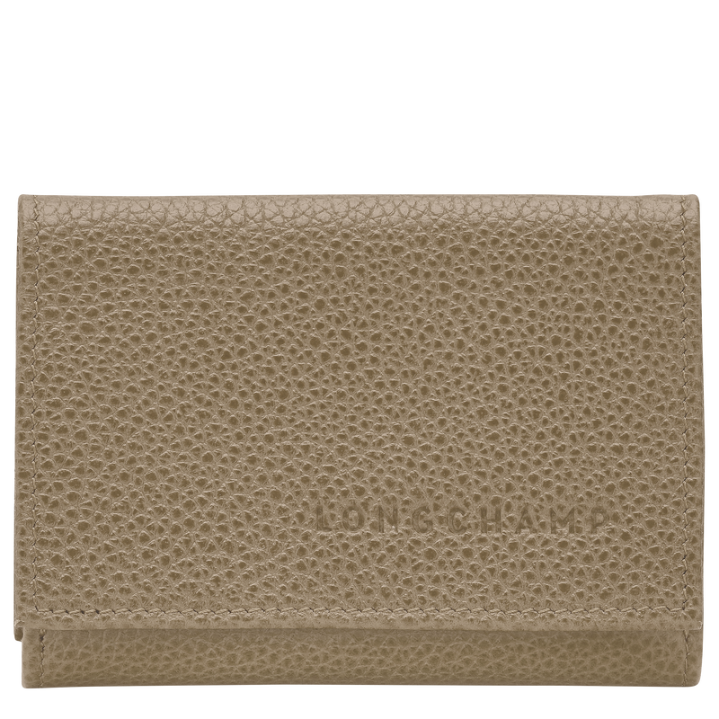 Le Foulonn&eacute; Compact wallet , Lichen - Leather  - View 1 of  3