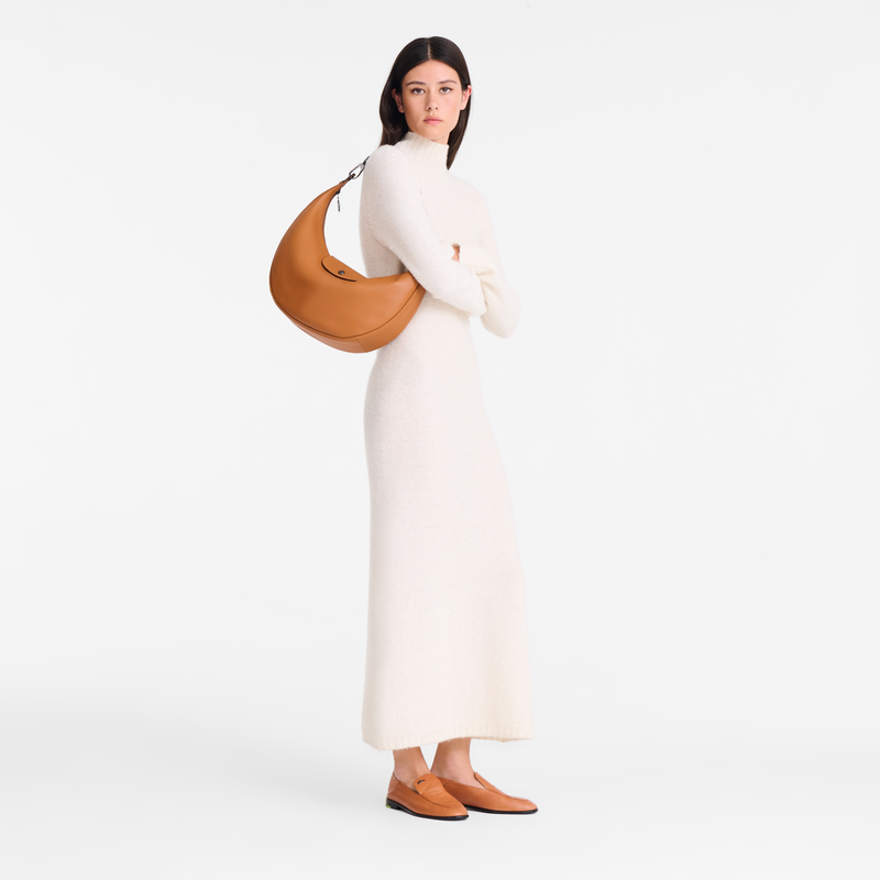 Le Pliage Xtra L Shoulder bag , Cashew - Leather  - View 2 of  6