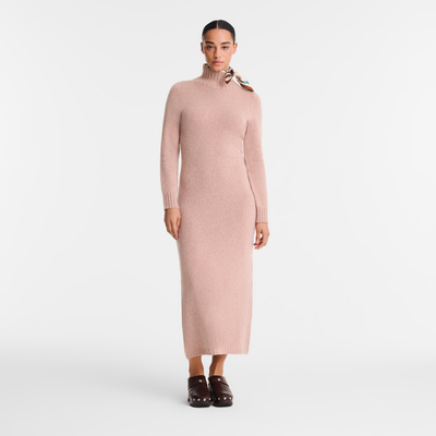 Long dress , Pink Tea - Knit