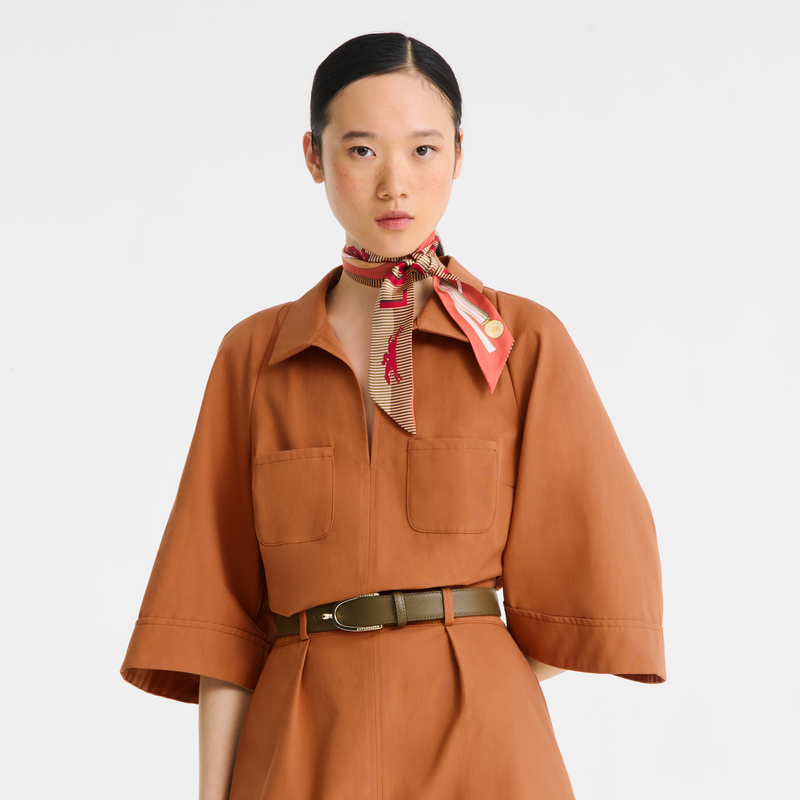 A Toute Allure Headband , Coral - Silk  - View 2 of  2