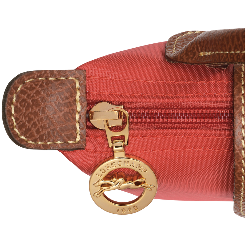 Le Pliage Original Pouch with handle , Tomato - Recycled canvas  - View 6 of  6
